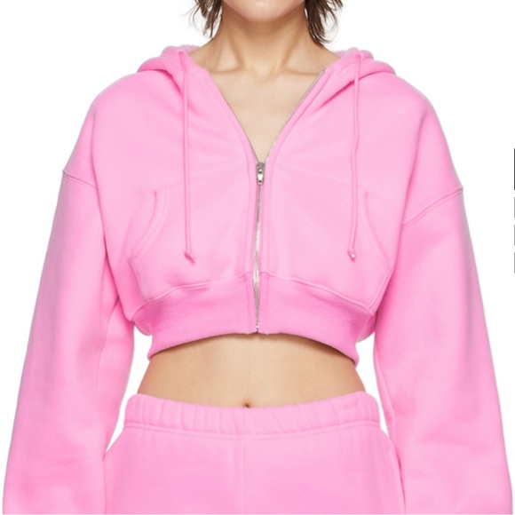 Guizio Tops - GUIZIO Pink Cropped Hoodie 💕
